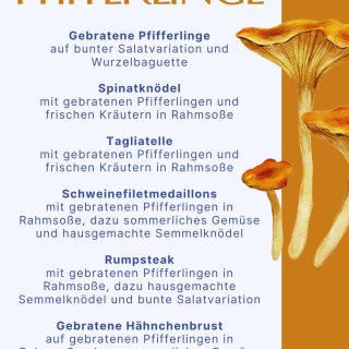 Es ist wieder Pfifferlingszeit! Seit gestern Abend läuft bei uns offiziell die Pfifferlingssaison und wir können Euch versprechen: Das duftet nicht nur gut, das schmeckt auch genauso! 😍

Goldbraun gebratene Pfifferlinge, cremige Rahmsoße, frische Kräuter und dazu je nach Lust und Laune Spinatknödel, Tagliatelle, zartes Schweinefilet, saftiges Rumpsteak oder Hähnchenbrust. Klingt gut? Wartet erst, bis die Teller vor Euch stehen. 🤤🍽️

Unsere neue Saisonkarte bringt den Sommer direkt auf den Teller und ist genau das Richtige für alle, die Pfifferlinge genauso lieben wie wir. 🌿🍄

#HotelSeestern #Pfifferlingszeit #Saisonkarte #BodenseeGenuss #FoodieLiebe